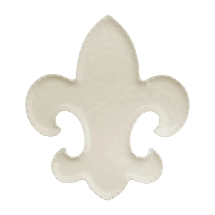 12 1/4" Fleur-de-Lis Melamine Plate