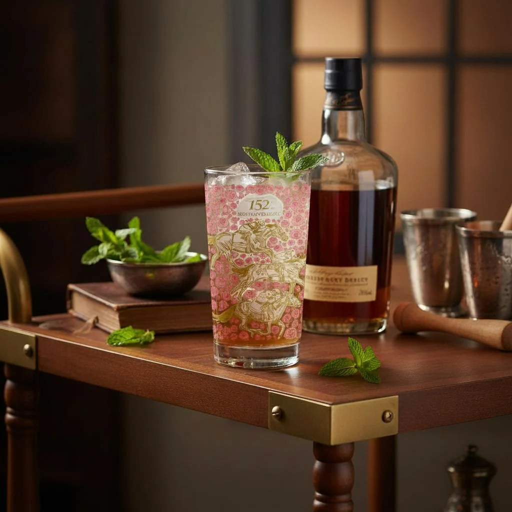 152nd Kentucky Derby 12oz Mint Julep Glass Set | Official Collectible Glassware - Image 3