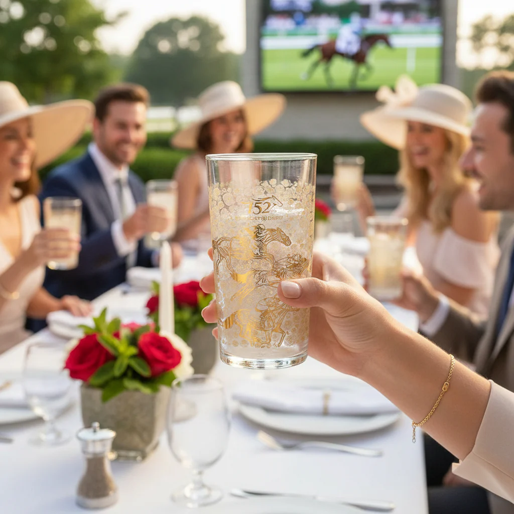 152nd Kentucky Derby 24K Limited Edition Gold Mint Julep Glass | In-Stock - Image 3
