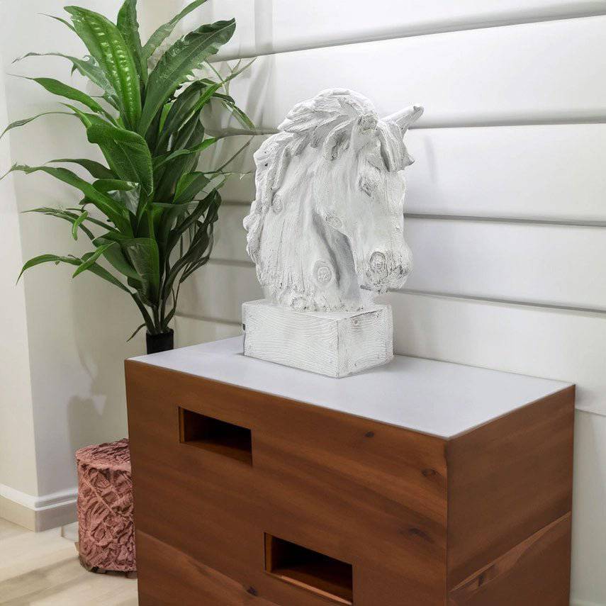 18" Horsehead Statue - Image 2