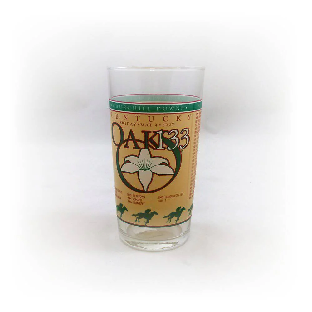 2007 Official 133rd Kentucky Oaks Glass