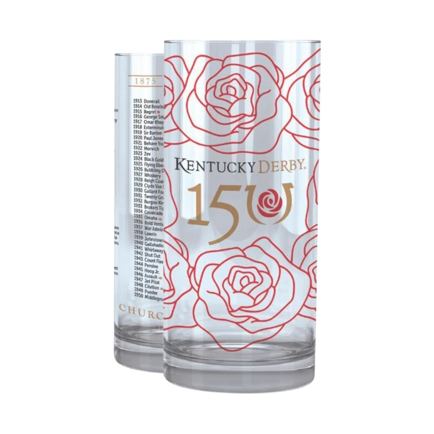 2024 Official 150th Kentucky Derby Mint Julep & Oaks Glass Duo - Image 3