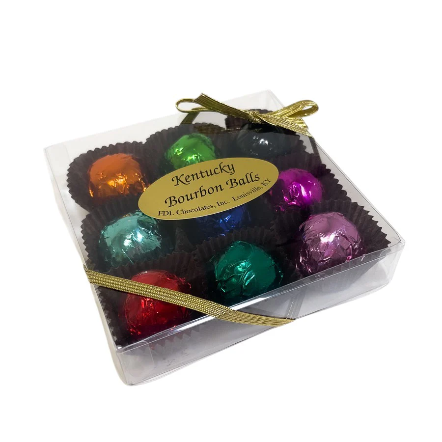 9pc Gourmet Bourbon Ball Gift Box