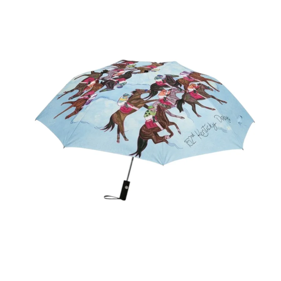 Art of the Derby 152 Retractable Umbrella | Race Day Essential - Image 3