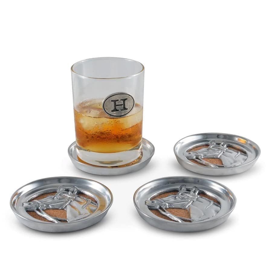 Arthur Court Equestrian Drink Coaster Set of 4 - Image 3