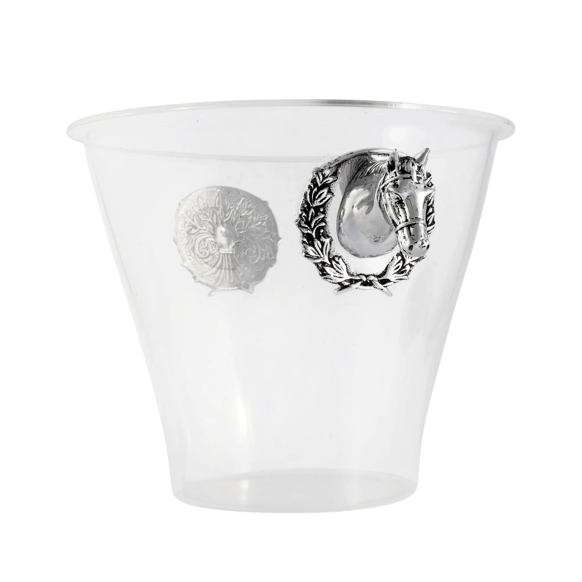 Arthur Court Equestrian Horse Head Handle Acrylic Ice Bucket - Image 5