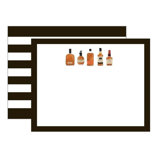 Bourbon Flat Stationery - Set of 10 Premium Notecards with Envelopes