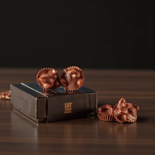 Bourbon Smoked Salt & Pepper Peanut Clusters – 4 Piece Box - Image 2