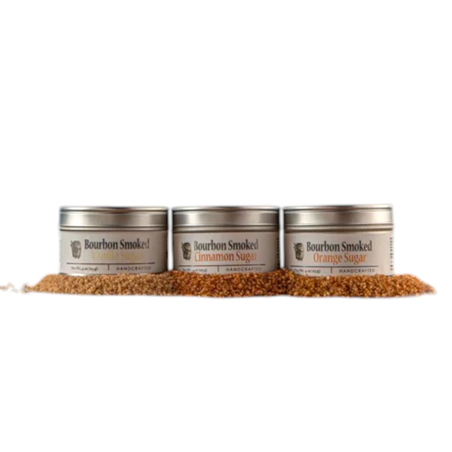 Bourbon Smoked Sugars Trio Gift Set | Orange, Vanilla & Cinnamon - Image 3