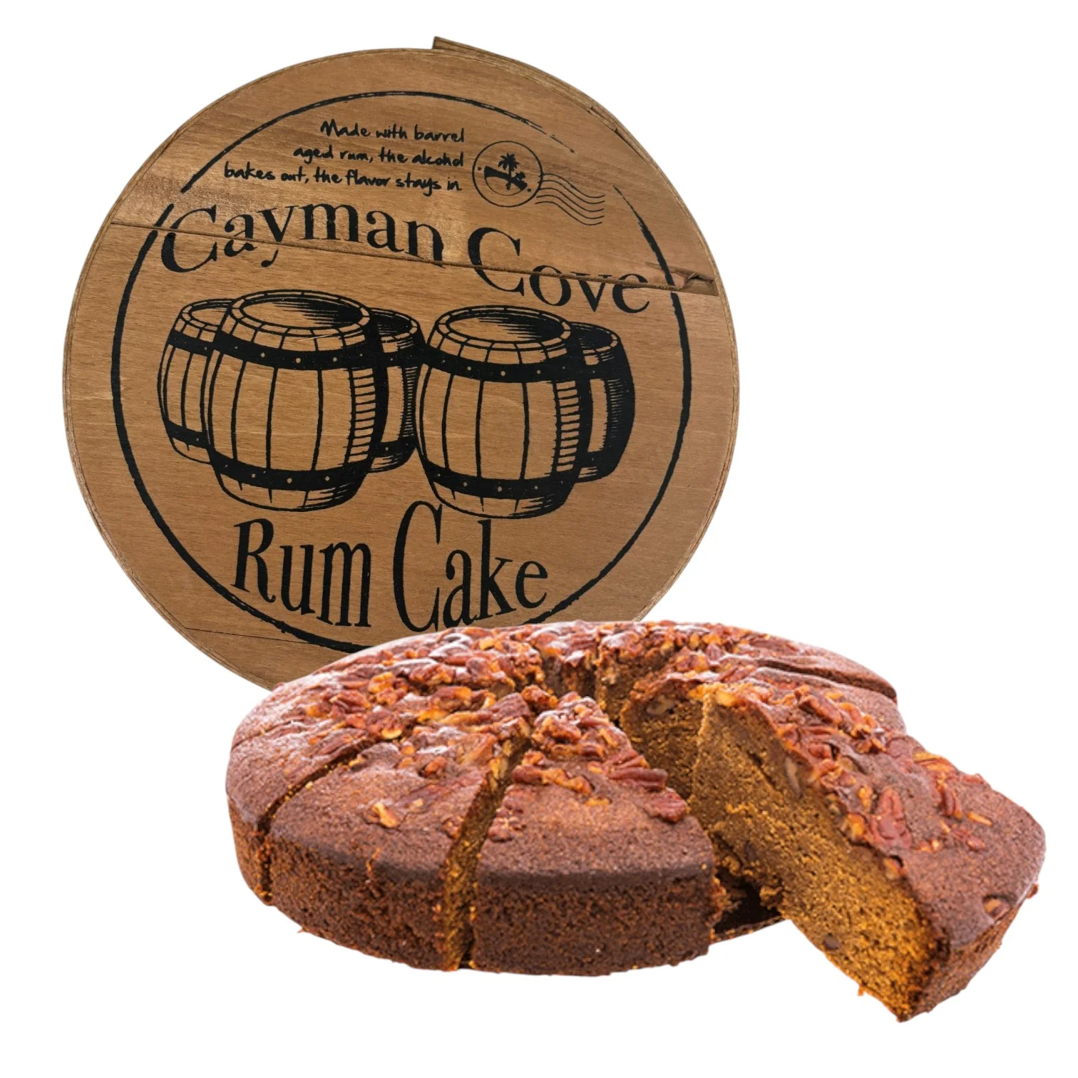 Cayman Cove Rum Cake – 2 Sizes (10"/50 oz, 8"/30 oz) - Image 4