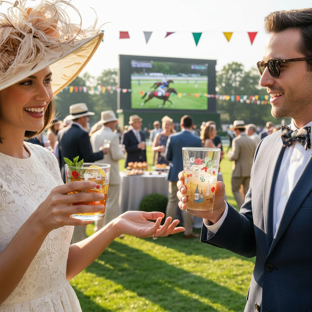 Churchill Downs Whimsey Glasses - Image 4