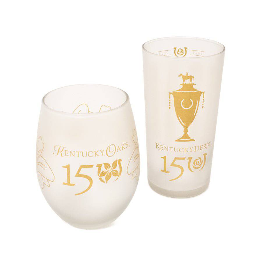 Churchill Exclusive - 150th Kentucky Derby Frosted Glass Set - Image 3