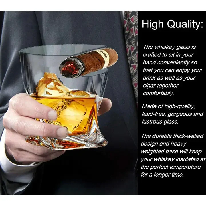 Cigar Whiskey Glass – Twist & Rounded Styles - Image 4