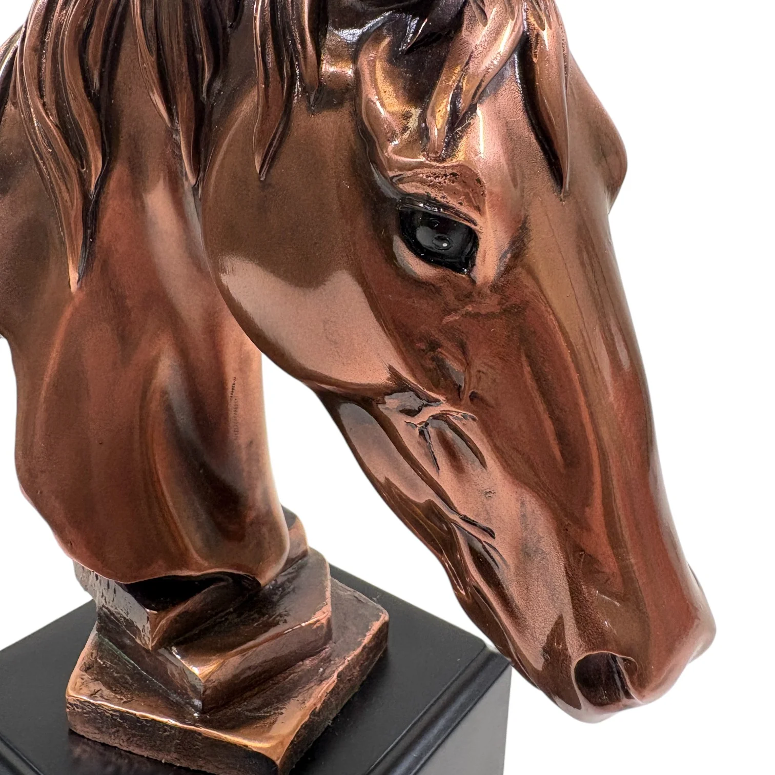 Copper Horse Head Sculpture | Elegant Equestrian Wall Decor & Gift - Image 4