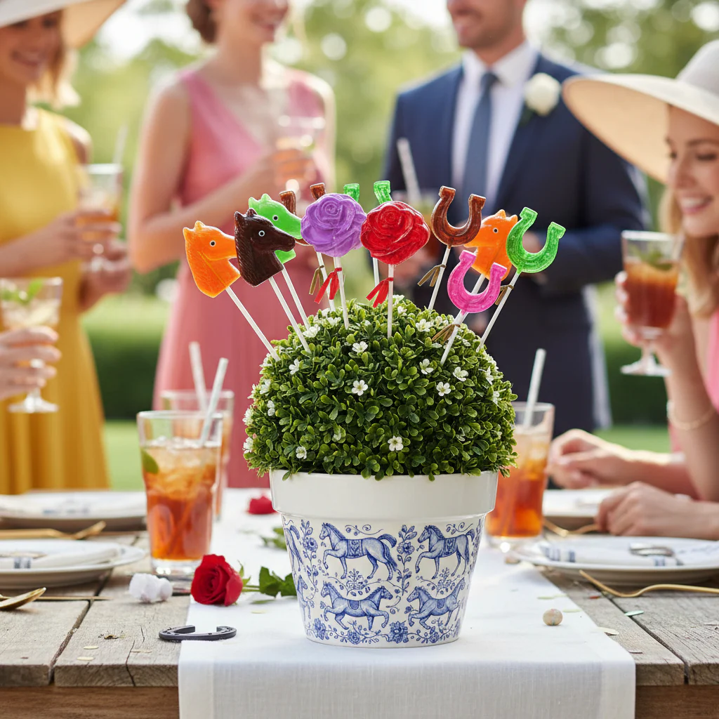 Derby Lollipops | Horse, Rose & Horseshoe Shaped Candy Favors - Image 2