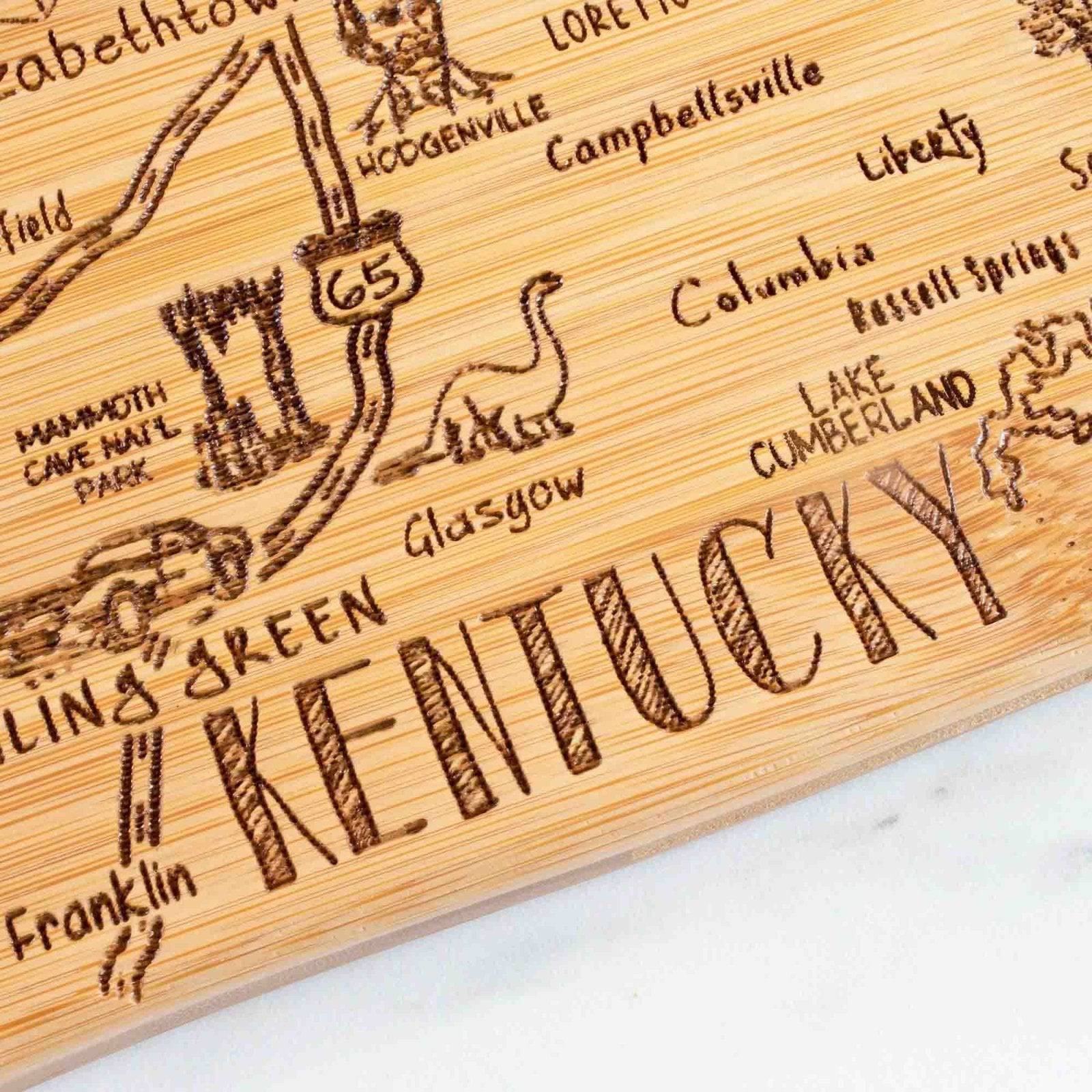 Destination Kentucky Bamboo Cutting Board - Image 3
