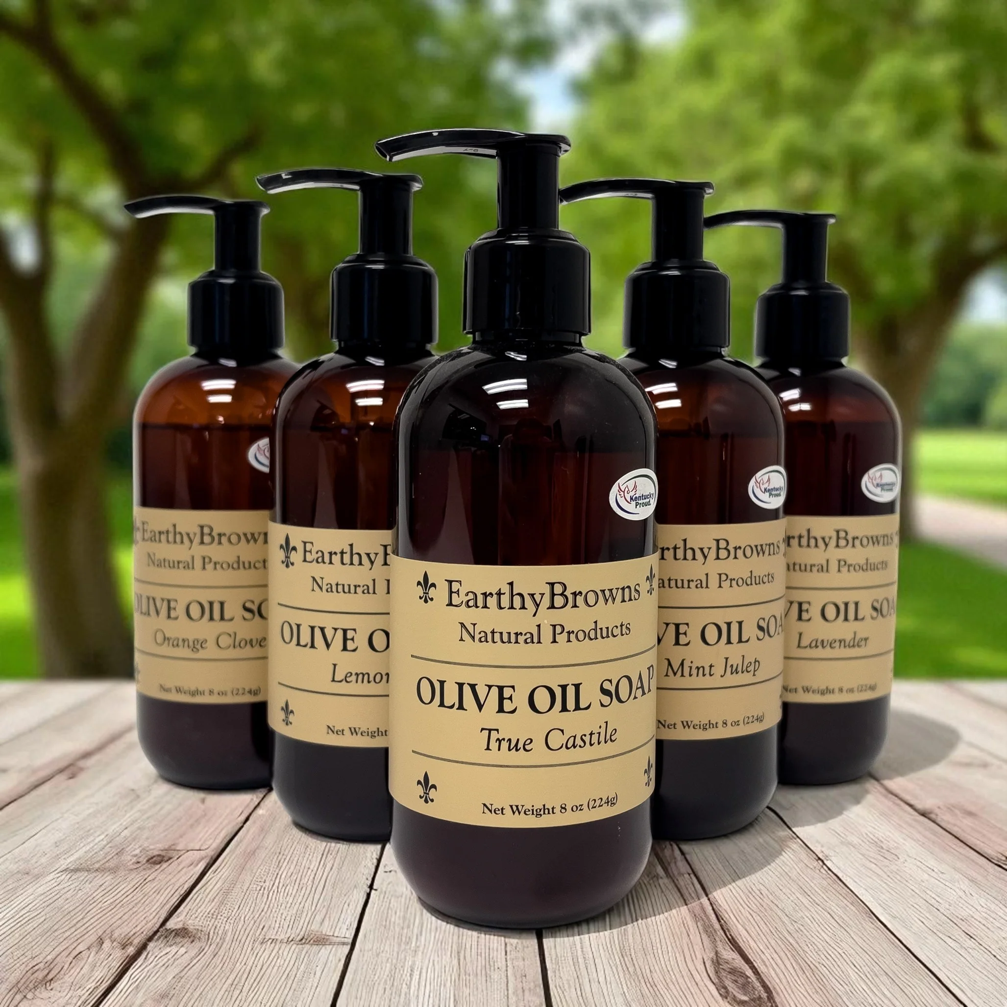 EarthyBrowns Kentucky-Made Liquid Soap – Natural Castile & Marseille Formula