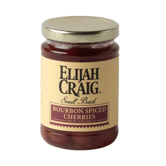 Elijah Craig Bourbon Spiced Cherries – 9oz