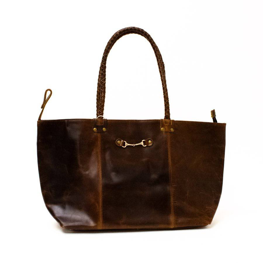 Equestrian Snaffle Bit Leather Purse