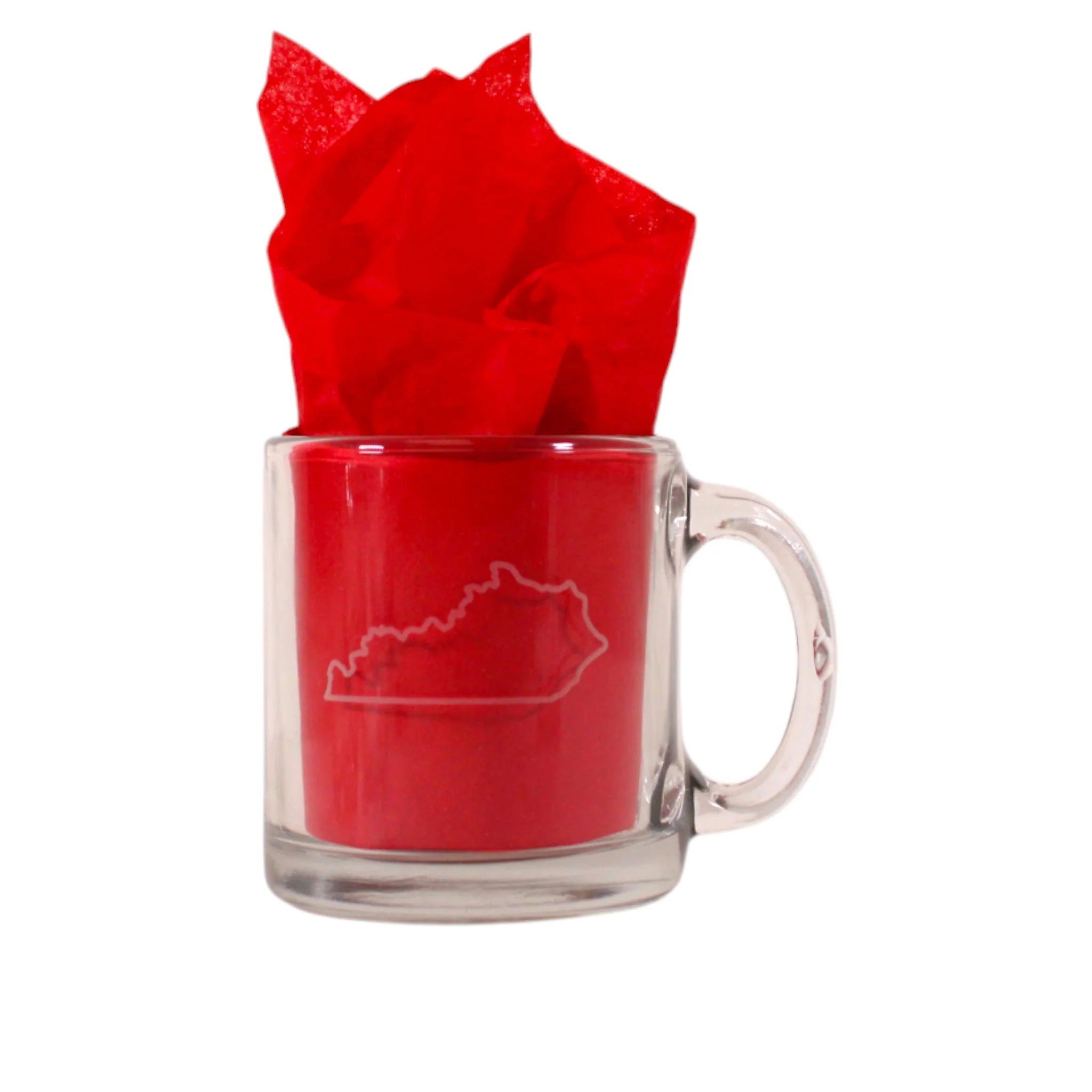 Etched Glass Mug – Kentucky, Indiana, Fleur de Lis, Thoroughbred & Jockey Designs - Image 4