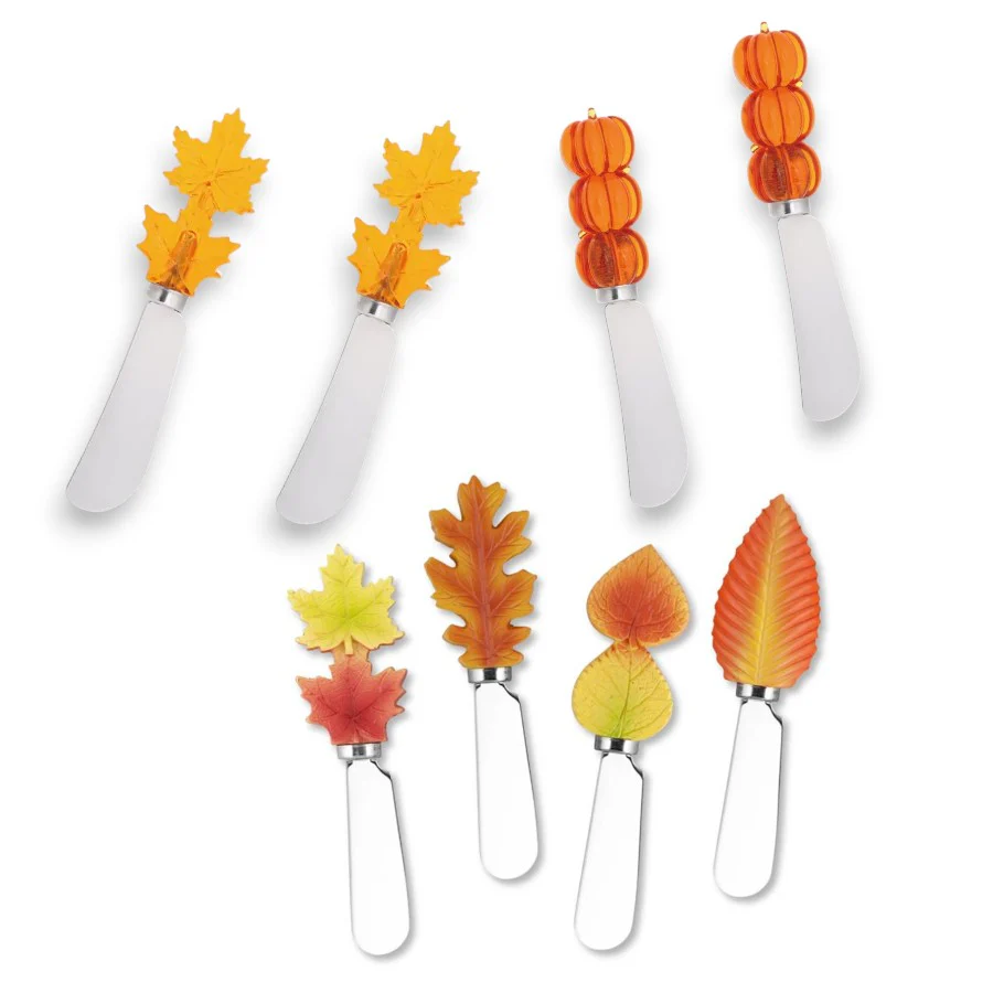 Fall & Pumpkin Themed Cheese Spreaders - Decorative Sets
