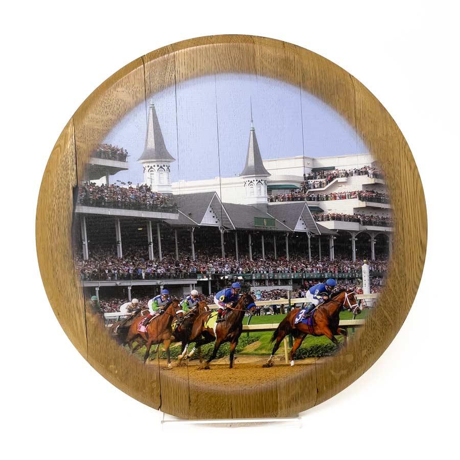 First Turn Kentucky Derby Barrel Head