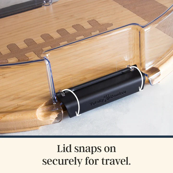 Flip, Serve & Store™ Football Charcuterie Board with Locking Lid | Game Day Serving Platter - Image 4