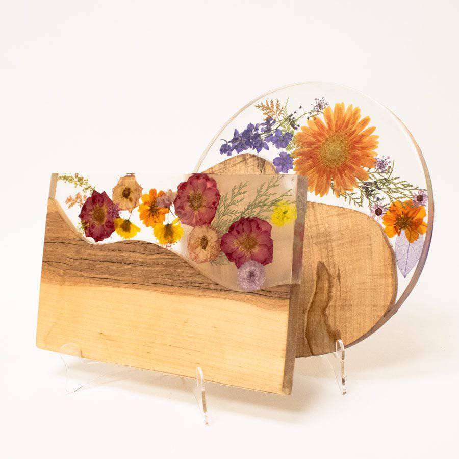 Flower Resin Cutting Board - Image 2