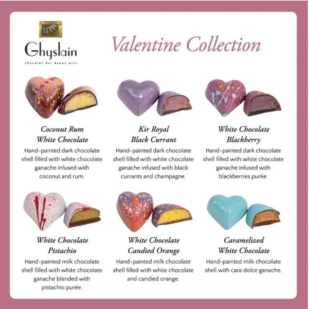 Ghyslain Valentine Window Box | Hand-Painted Gourmet Chocolates (12-Piece Gift Set) - Image 4