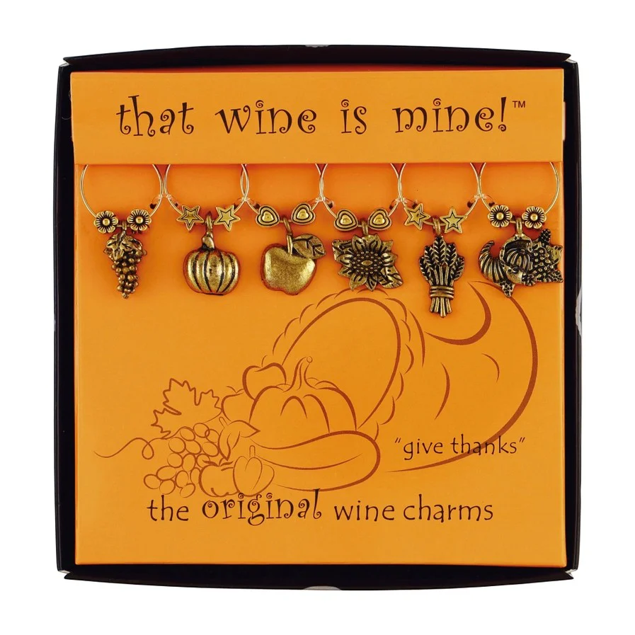 Give Thanks Thanksgiving Wine Charms - Image 3