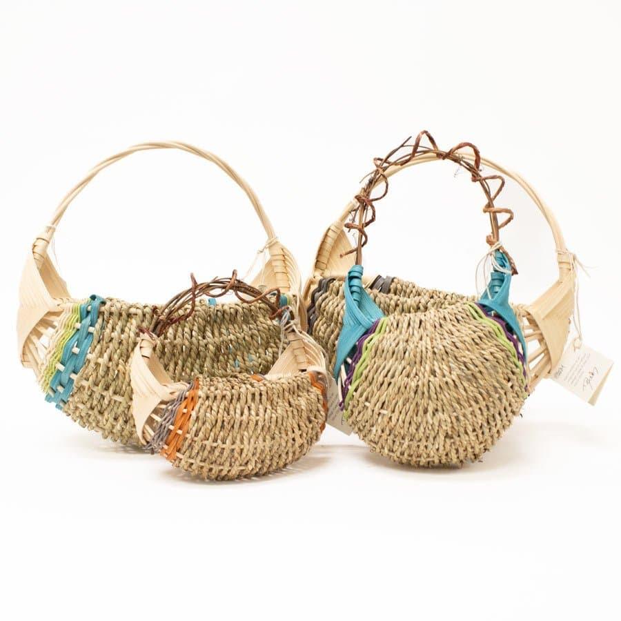 Handcrafted Designer Sea Grass Wall Hanging Baskets