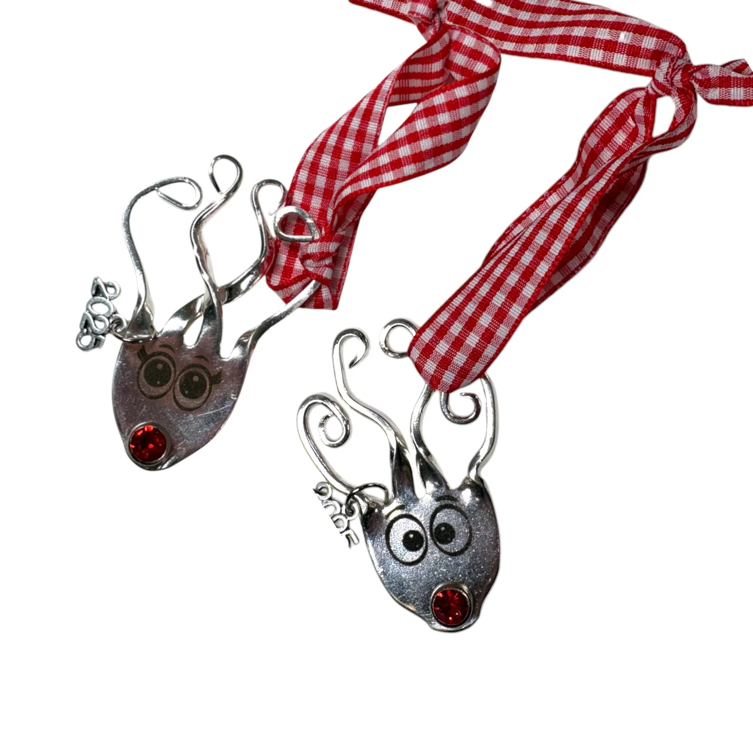 Handmade Rudolph Reindeer Ornament 2025 – Upcycled Fork - Image 6
