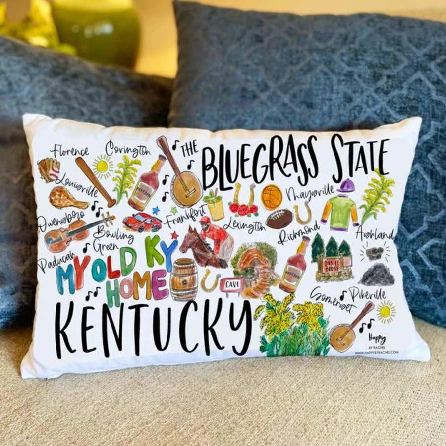 Happy by Rachel - Kentucky Pillow