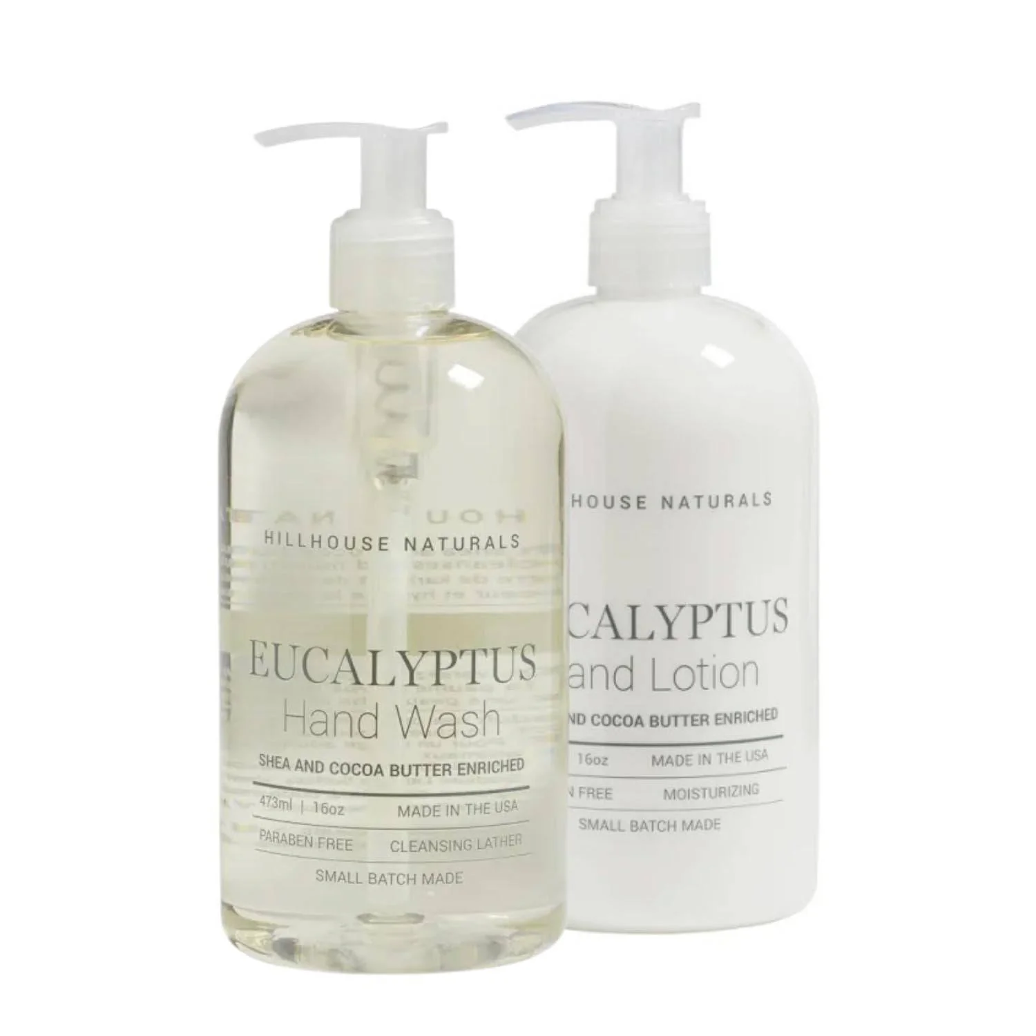 Hillhouse Naturals Eucalyptus Hand Wash & Lotion