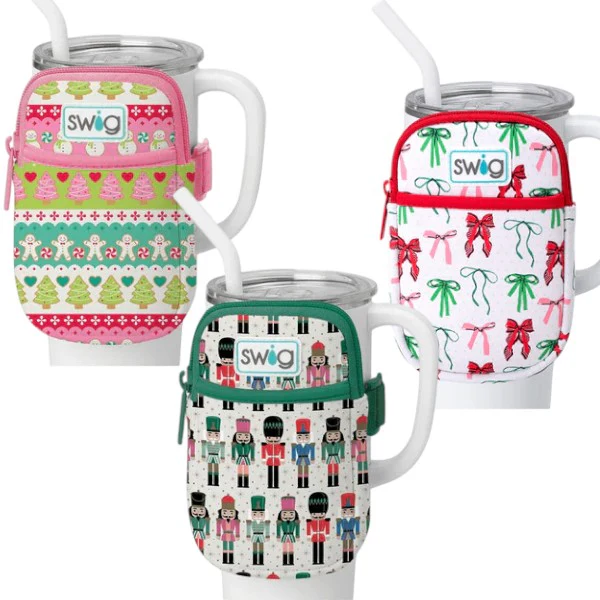 Holiday Drinkware Accessories – Coozie, Pouch, Straw Toppers & Bags - Image 3