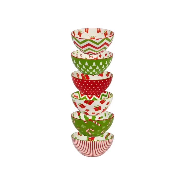 Holiday Fun Christmas Bowl – 6” (Assorted Styles) - Image 3