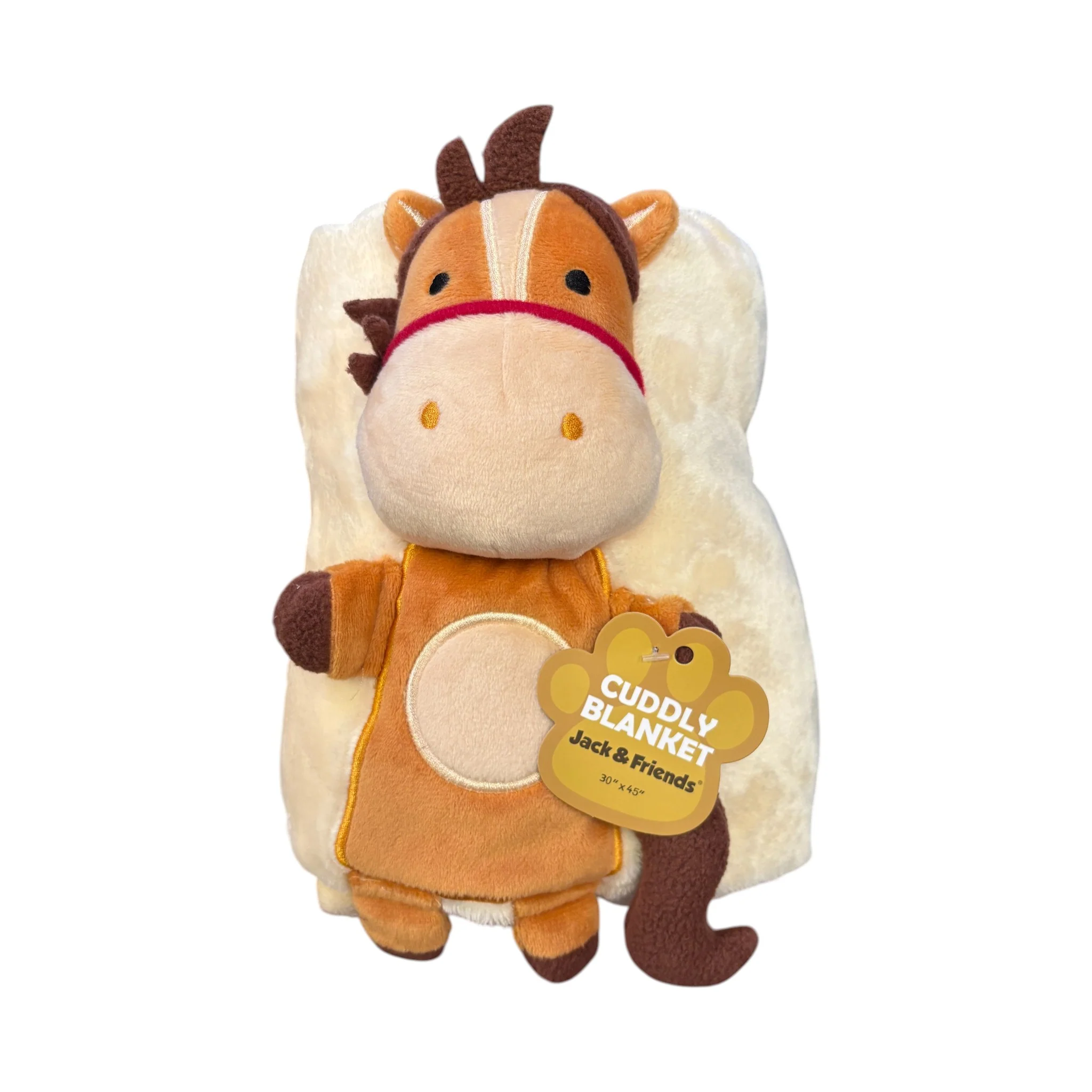 Horse Cuddly Blanket – Soft & Plush 2-in-1 Blanket and Toy