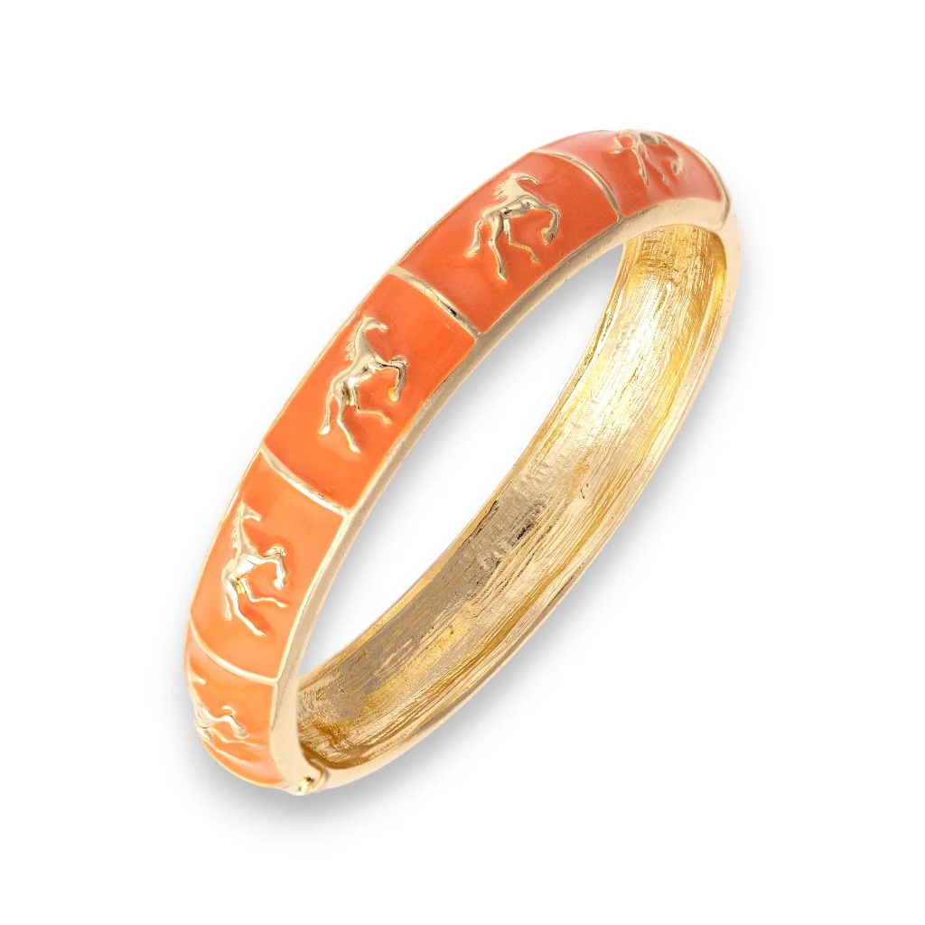 Horsin' Around Sculpted Enamel Hinge Bangle - Image 4