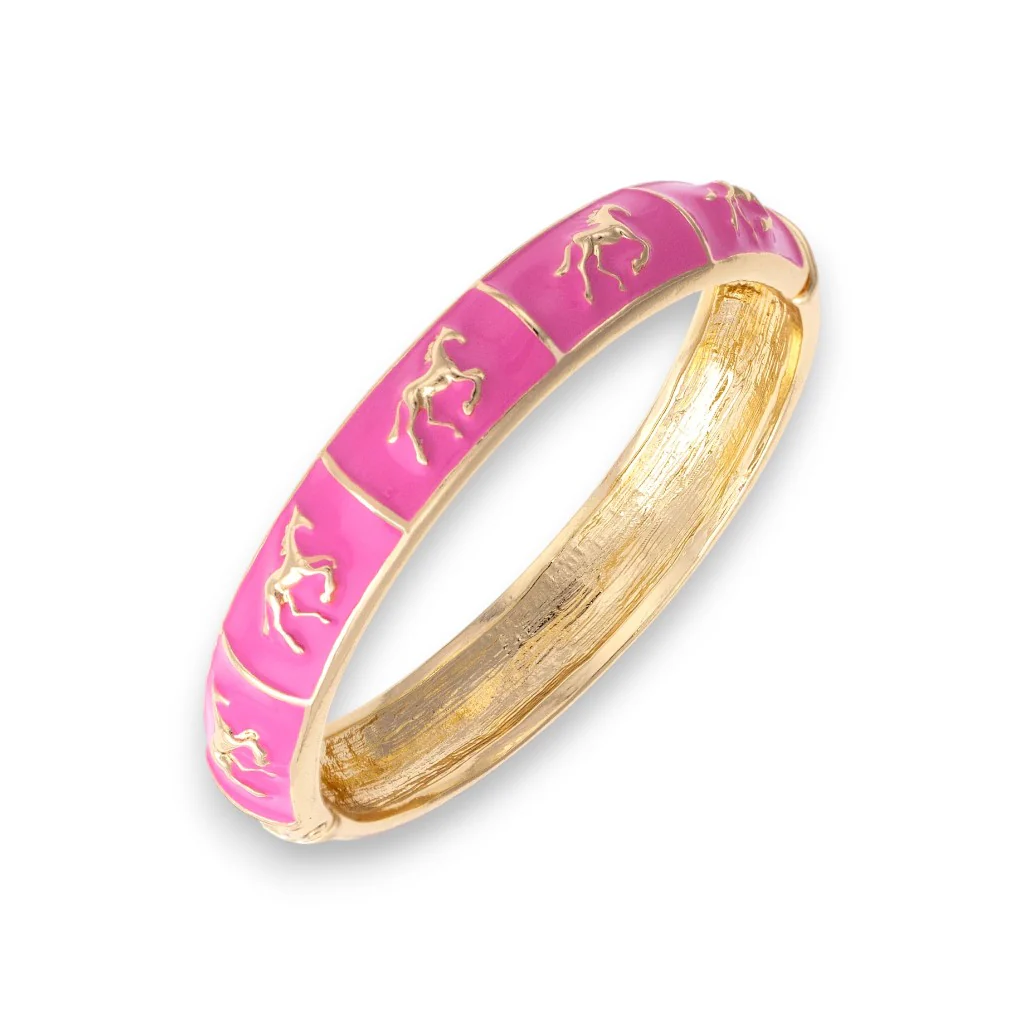Horsin' Around Sculpted Enamel Hinge Bangle - Image 5