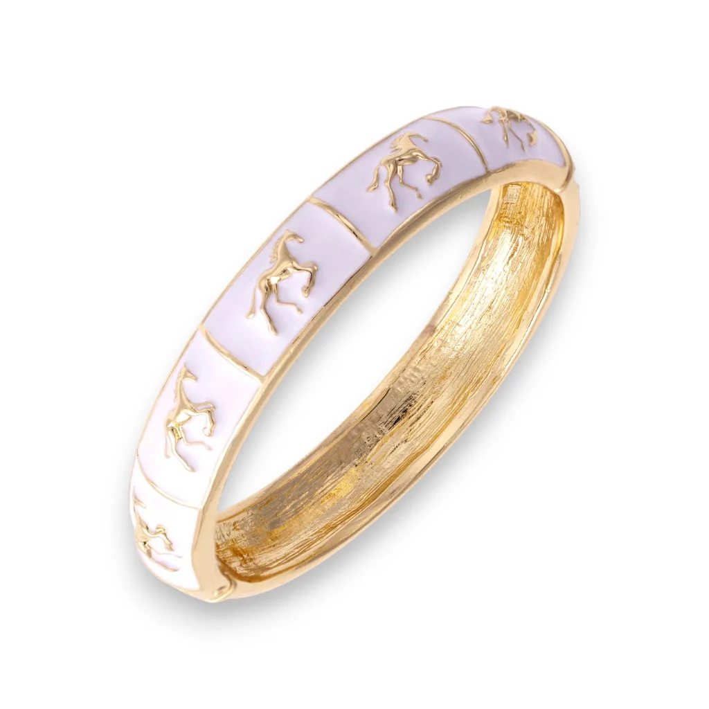 Horsin' Around Sculpted Enamel Hinge Bangle - Image 7