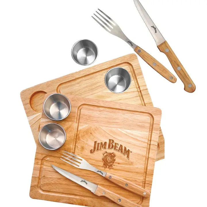 Jim Beam 2-Pack Steak Serving Set – Service for 2 - Image 3