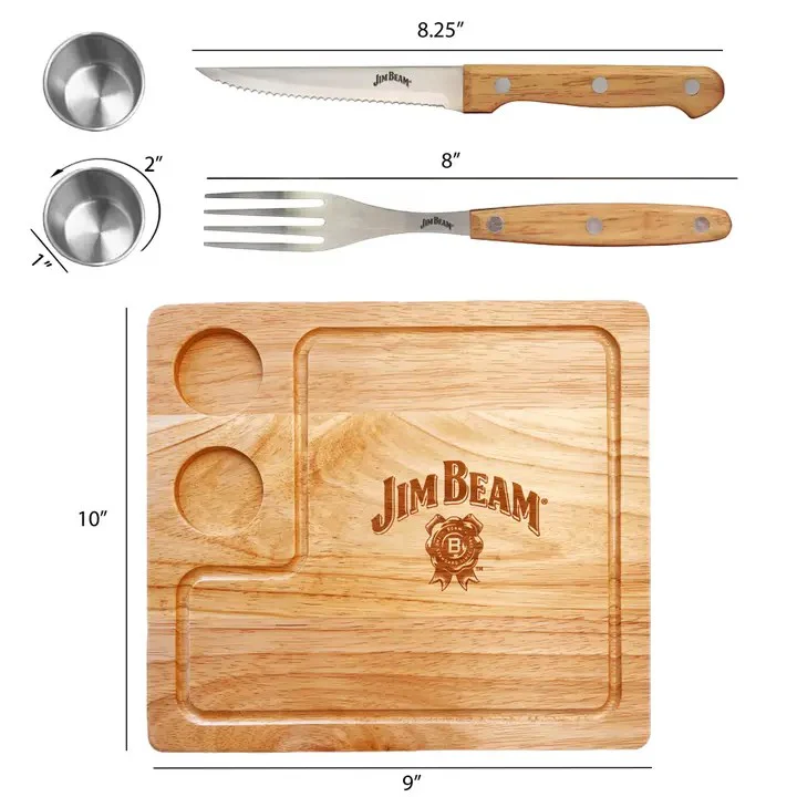 Jim Beam 2-Pack Steak Serving Set – Service for 2 - Image 5