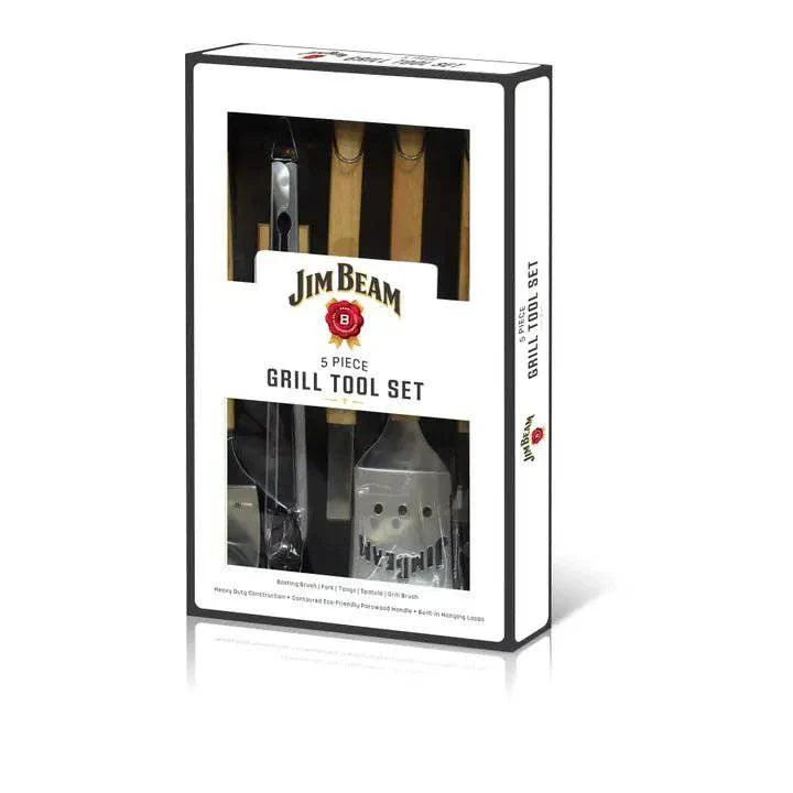 Jim Beam 5 Piece Grill Tool Set