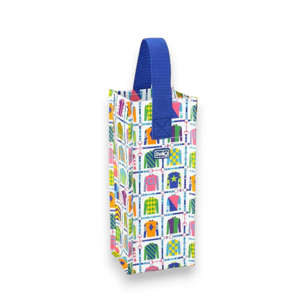 Jockey Club Derby Silks Reusable Gift Bags - Small & Wine Totes - Image 3