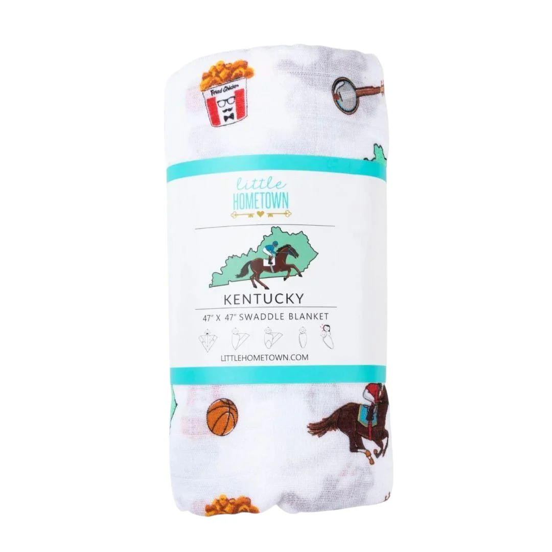 Kentucky Baby Muslin Swaddle Blanket