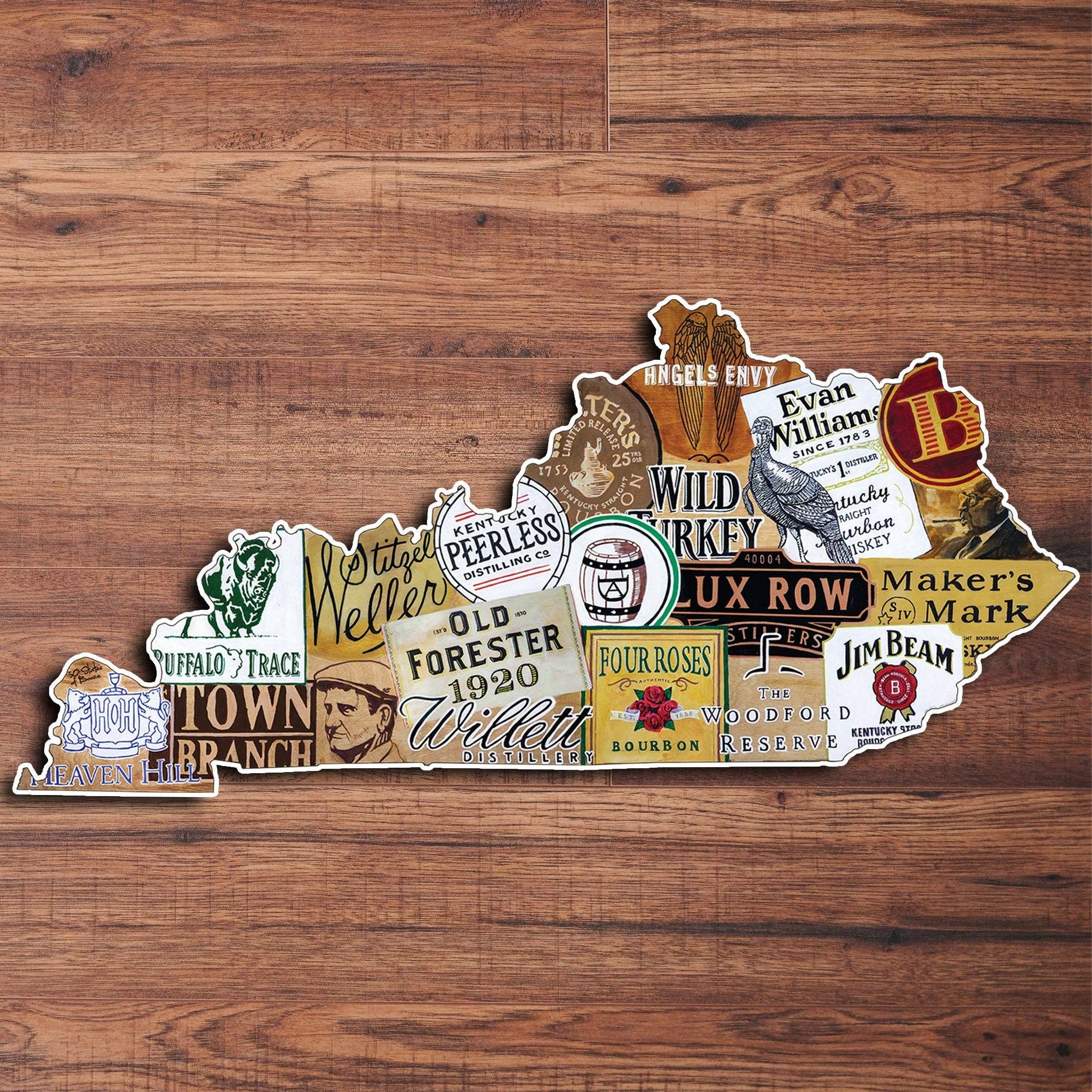 Kentucky Bourbon Sign | Brushed Aluminum Wall Art - Image 3
