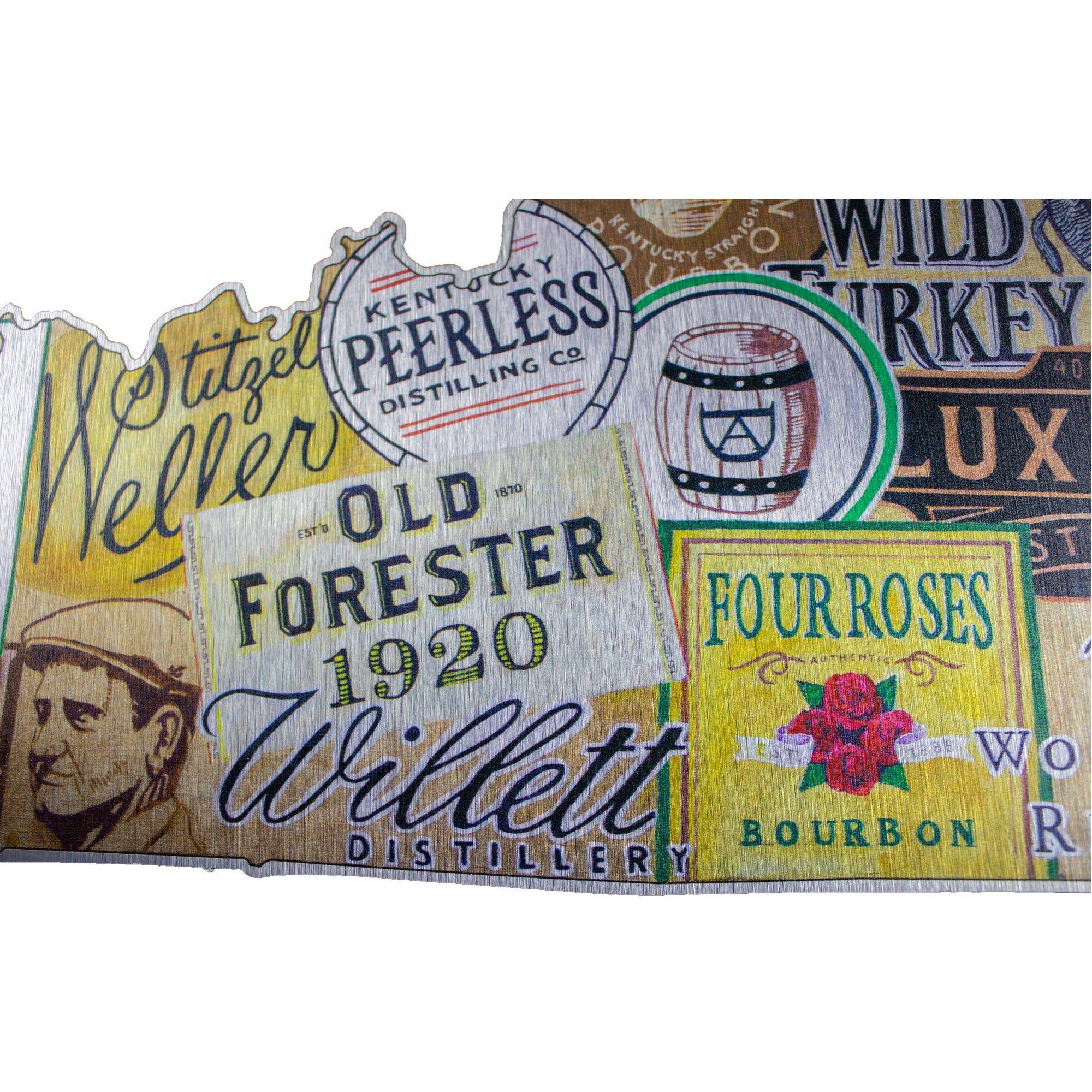 Kentucky Bourbon Sign | Brushed Aluminum Wall Art - Image 7