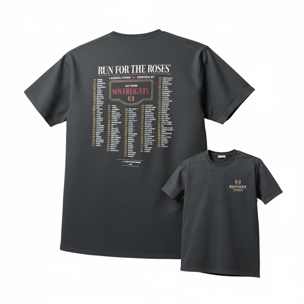 Kentucky Derby Iconic Winners Short Sleeve T-Shirt (2025 Sovereignty) - Image 4