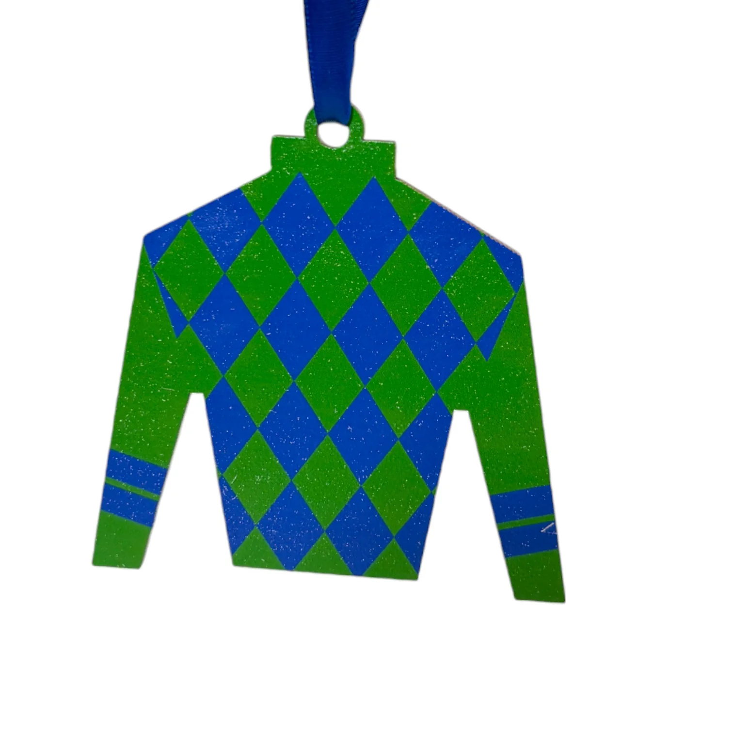 Kentucky Derby Jockey Silks Wooden Ornament - Image 4