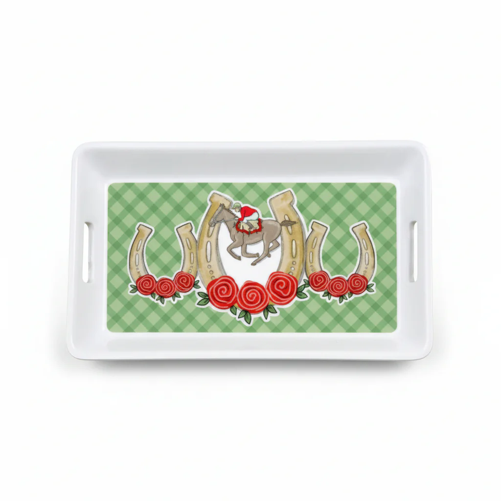 Kentucky Derby Mini Tray | 8.5" x 5.5" Decorative Serving Platter - Image 3